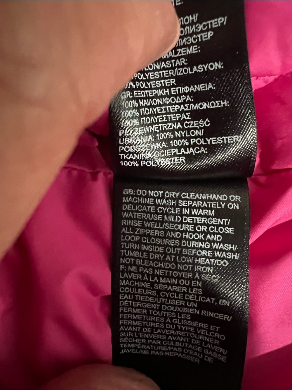 The North Face Women's Quilted Hot Pink Zip Jacket M - Picture 9 of 16